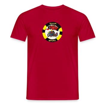 Motor, Sport, Car, Motorcycle, Wiltsch, Switzerland - Men's T-Shirt - red - Front - AI Model Male 178 dark (178cm)