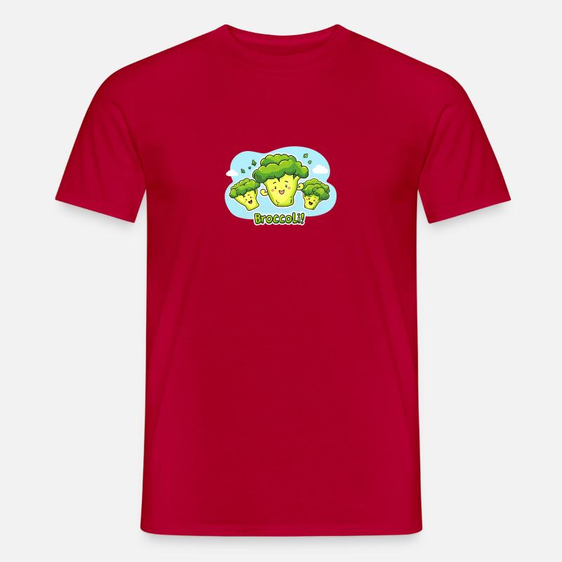 Broccoli - Männer T-Shirt - Rot