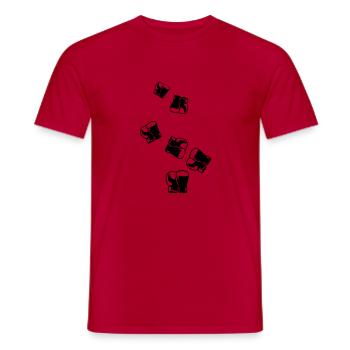 Symbole des gants de boxe - T-shirt homme - rouge - Devant - AI Model Male 178 dark (178cm)
