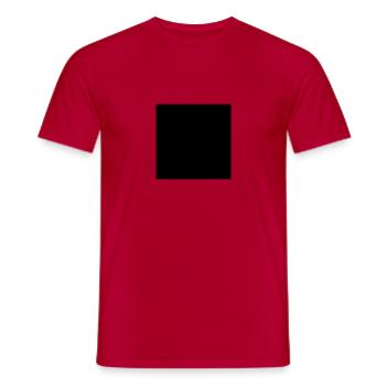 Square - Men's T-Shirt - red - Front - AI Model Male 178 dark (178cm)