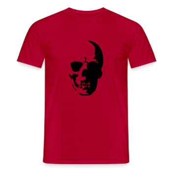 Skull Shadow - T-shirt homme - rouge - Devant - AI Model Male 178 dark (178cm)