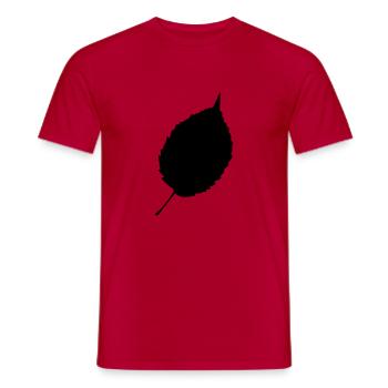 Autumn Leaves 02 - Men's T-Shirt - red - Front - AI Model Male 178 dark (178cm)