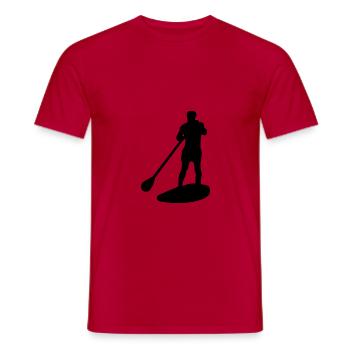 Husband Father Stand-up Paddle - Men's T-Shirt - red - Front - AI Model Male 178 dark (178cm)