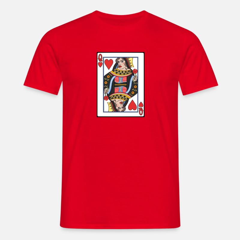 Hjerter dame - T-shirt til herrer - rød