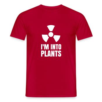 Nuclear science Nuclear power instead of coal power - Men's T-Shirt - red - Front - AI Model Male 178 dark (178cm)