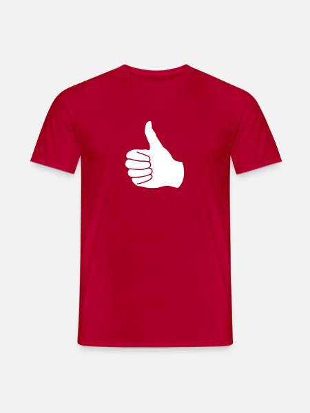 pouce - T-shirt homme - rouge