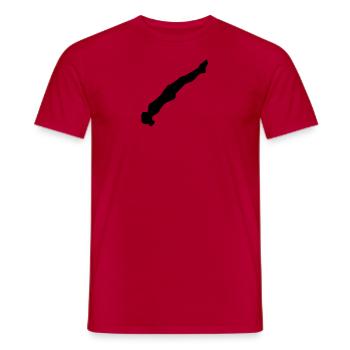 Trampoline - Men's T-Shirt - red - Front - AI Model Male 178 dark (178cm)