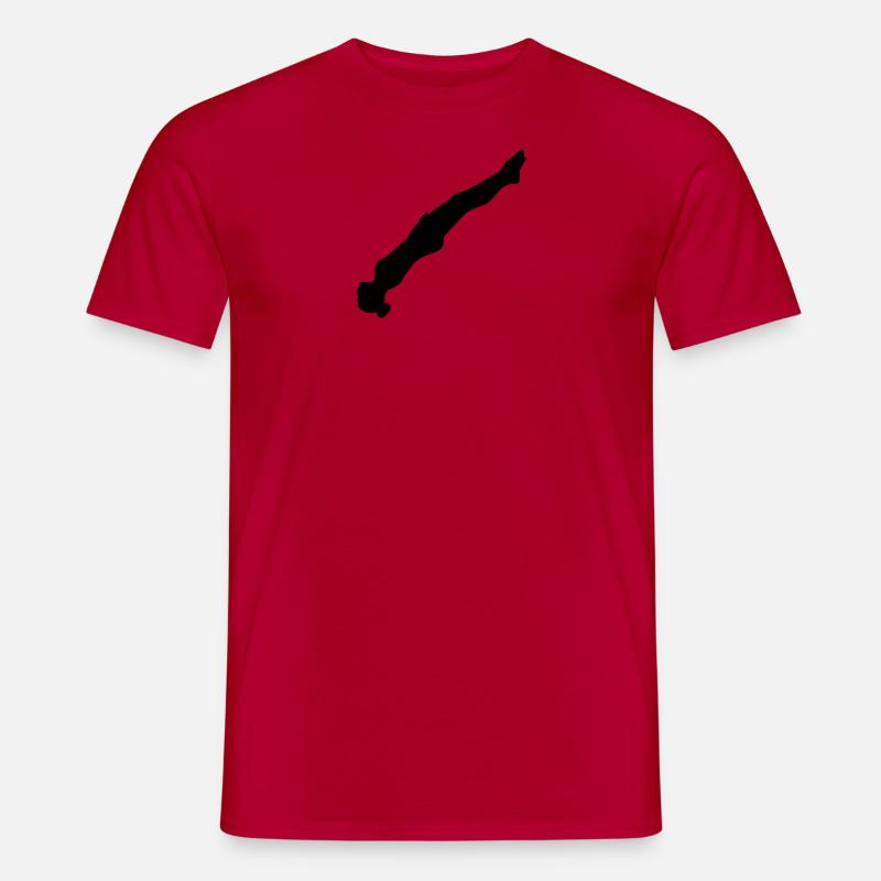 Trampolin - Männer T-Shirt - Rot