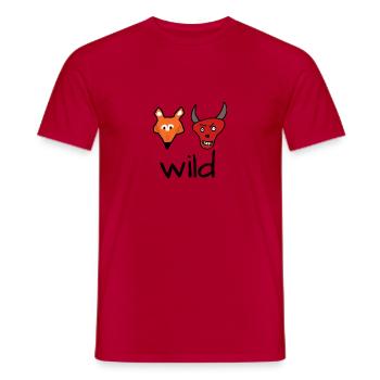 Fou furieux - T-shirt homme - rouge - Devant - AI Model Male 178 dark (178cm)