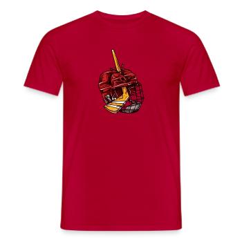 hockey - Männer T-Shirt - Rot - Vorne - AI Model Male 178 dark (178cm)