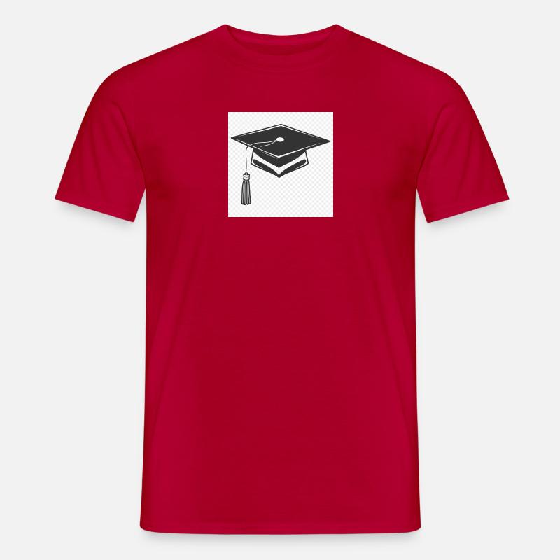Abschlusskappe Icon - Männer T-Shirt - Rot