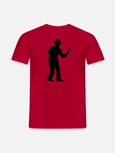 Detective - T-shirt homme - rouge