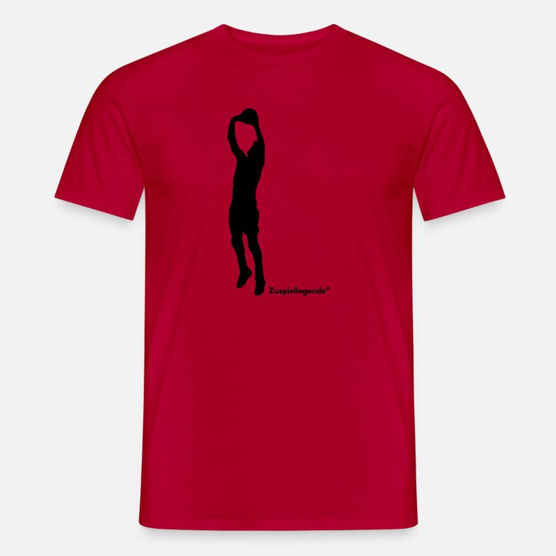 Zuspiellegende - Männer T-Shirt - Rot