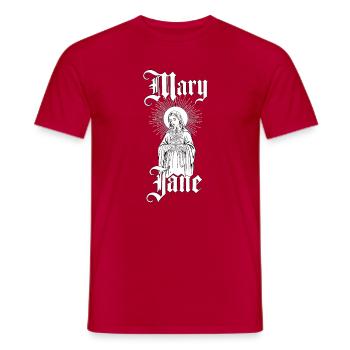 Mary-Jane-Gotik-Ikone - Männer T-Shirt - Rot - Vorne - AI Model Male 178 dark (178cm)
