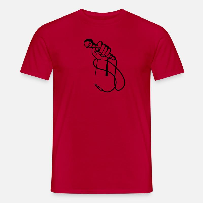 Micro Hand - Männer T-Shirt - Rot