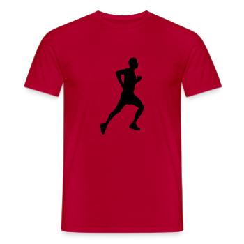 running - T-shirt homme - rouge - Devant - AI Model Male 178 dark (178cm)