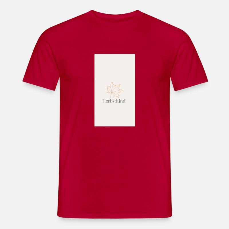 Herbstkind - Männer T-Shirt - Rot