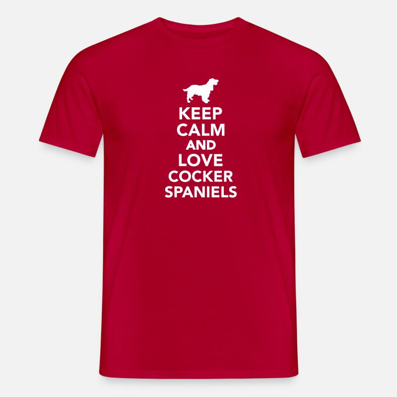 Cocker Spaniel - Männer T-Shirt - Rot