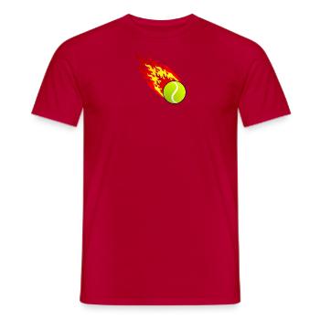 Fireball Tennis Spanien - Männer T-Shirt - Rot - Vorne - AI Model Male 178 dark (178cm)