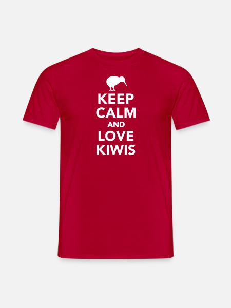 Kiwi - Männer T-Shirt - Rot