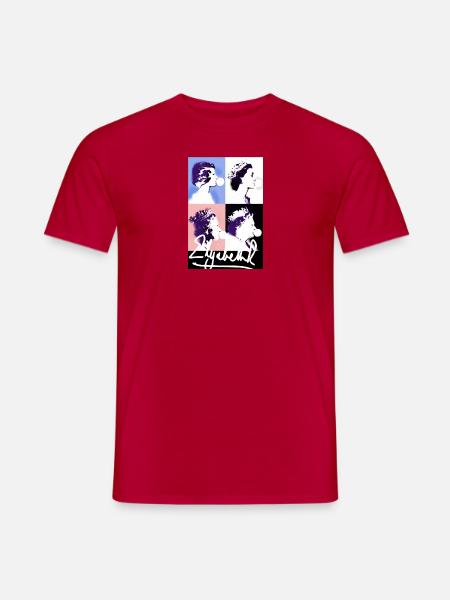 Queen II - Elizabeth England - Queen of England - Männer T-Shirt - Rot