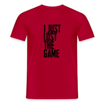 Je viens de perdre le jeu 4 - T-shirt homme - rouge - Devant - AI Model Male 178 dark (178cm)