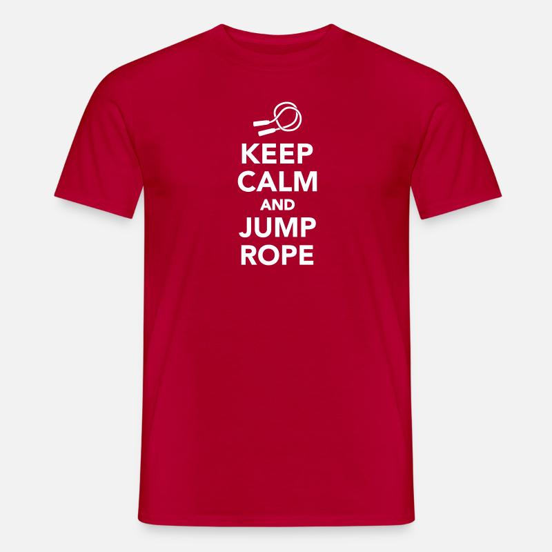 Seilspringen - Männer T-Shirt - Rot