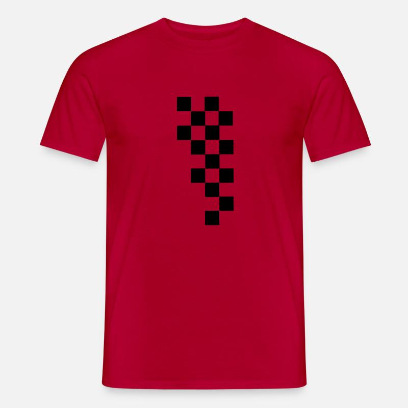 RACING FLAG - Männer T-Shirt - Rot