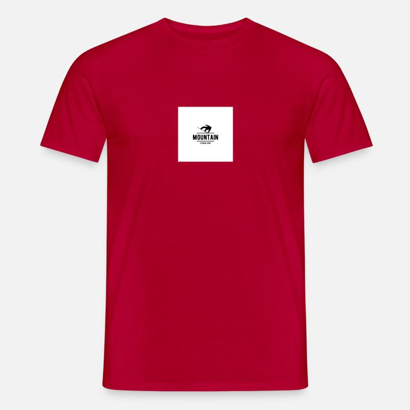 Mountain Ski Tshirt - Männer T-Shirt - Rot