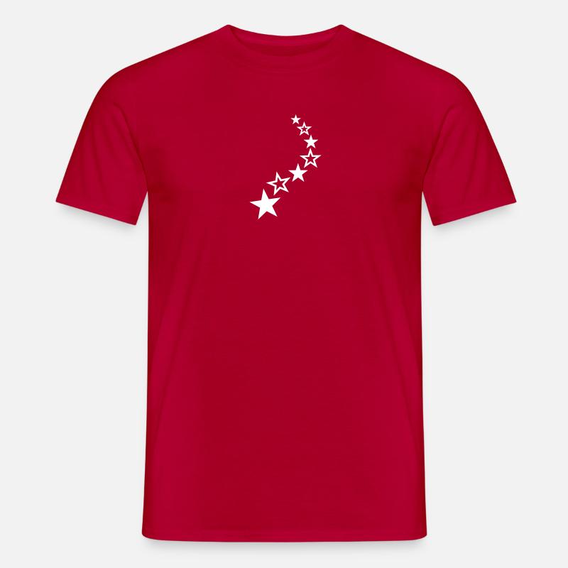 Sterne - Männer T-Shirt - Rot
