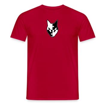 Puzzled Ekuroeil - Men's T-Shirt - red - Front - AI Model Male 178 dark (178cm)