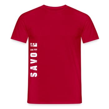 Savoie - T-shirt homme - rouge - Devant - AI Model Male 178 dark (178cm)