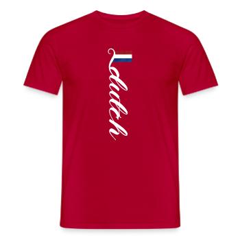 Pays-Bas Pays-Bas Pays-Bas - T-shirt homme - rouge - Devant - AI Model Male 178 dark (178cm)