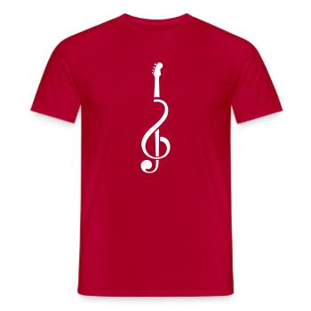 note - T-shirt homme - rouge - Devant - AI Model Male 178 dark (178cm)