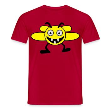 abeilles mâles - T-shirt homme - rouge - Devant - AI Model Male 178 dark (178cm)