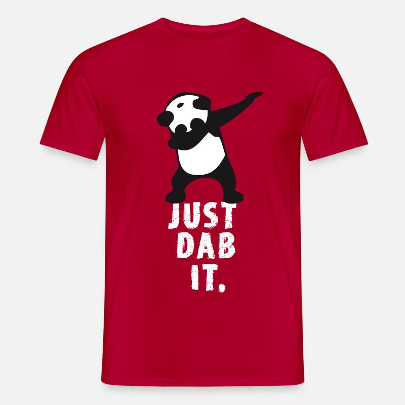 dab just dab it panda dabbing touchdown super victoire - T-shirt homme - rouge
