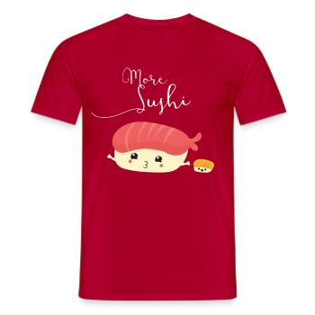 sushi team sister manga cute cosplay japan freunde - Männer T-Shirt - Rot - Vorne - AI Model Male 178 dark (178cm)