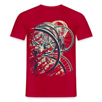 Radball | Cycle Ball Break 1 - Men's T-Shirt - red - Front - AI Model Male 178 dark (178cm)