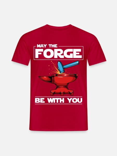 Schmiede Kraft Mashup - Männer T-Shirt - Rot