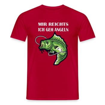 Mir reichts ich geh Angeln - Männer T-Shirt - Rot - Vorne - AI Model Male 178 dark (178cm)
