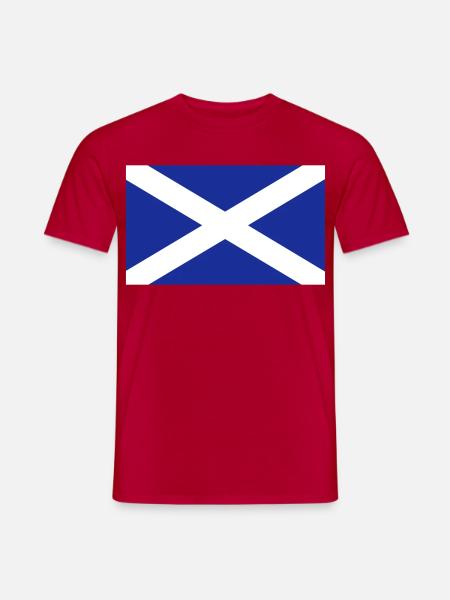 Schottland-Flagge - Männer T-Shirt - Rot
