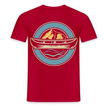 Kanu Kanut Kanutin Kanufahrer - Männer T-Shirt - Rot - Vorne - AI Model Male 178 dark (178cm)