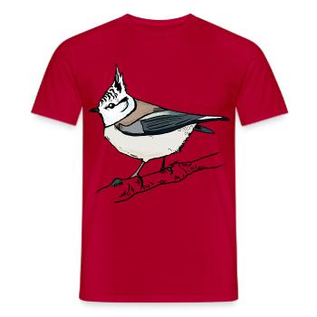 Crested - Men's T-Shirt - red - Front - AI Model Male 178 dark (178cm)