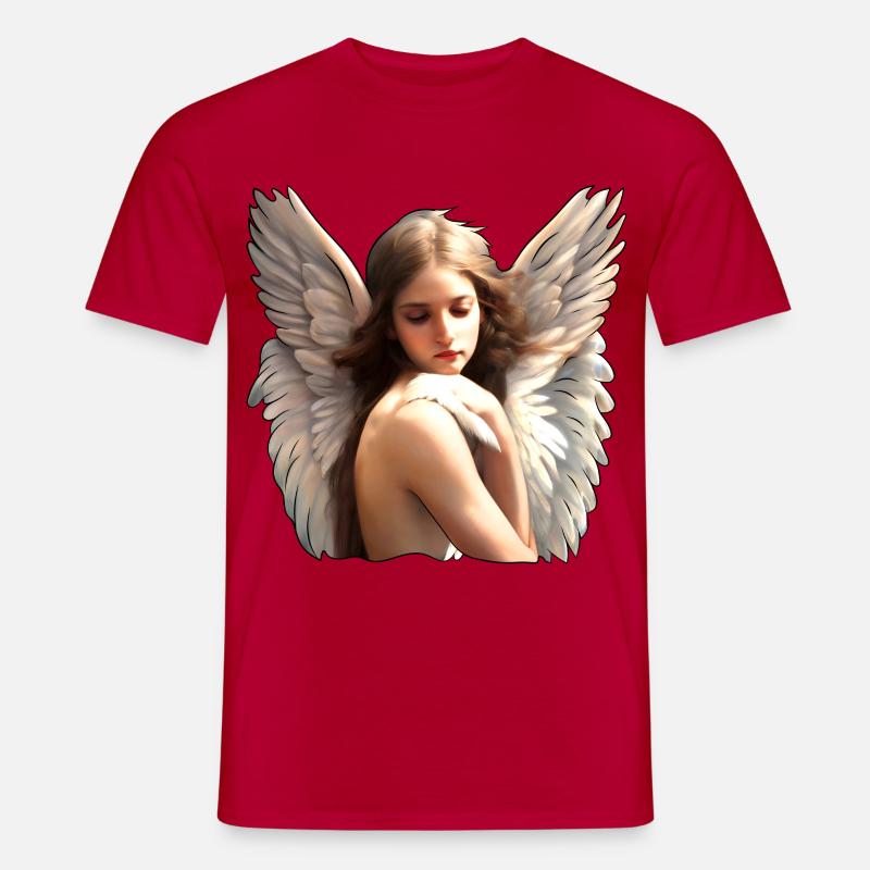 Himmlischer Engel - Männer T-Shirt - Rot