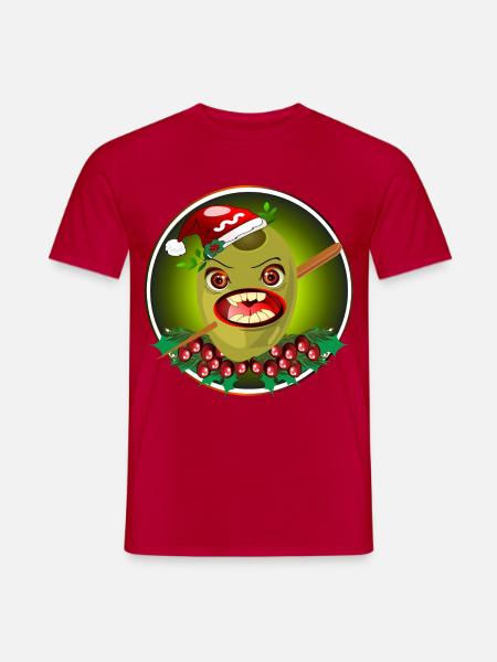 WEIHNACHTEN DARTS - Männer T-Shirt - Rot