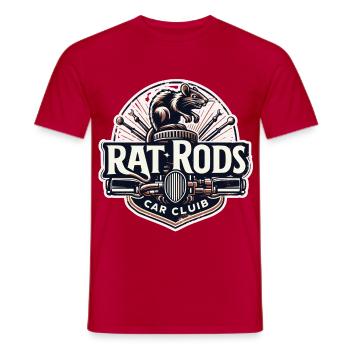 Ratsking Ratlook Shirt – Rustic Custom Style - Men's T-Shirt - red - Front - AI Model Male 178 dark (178cm)
