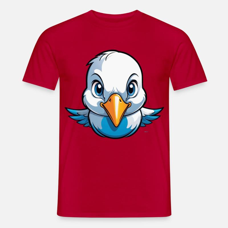 Kleines Täubchen Flieger-Ass - Männer T-Shirt - Rot