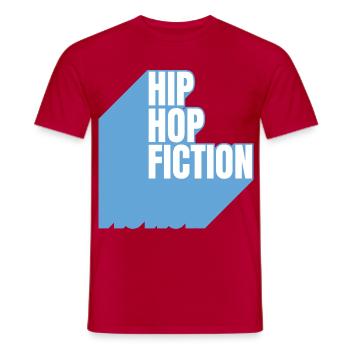 Fiction hip-hop - T-shirt homme - rouge - Devant - AI Model Male 178 dark (178cm)