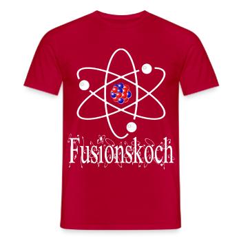 Fusionskoch - Koch - kochen - Labor - Chemiker - Männer T-Shirt - Rot - Vorne - AI Model Male 178 dark (178cm)