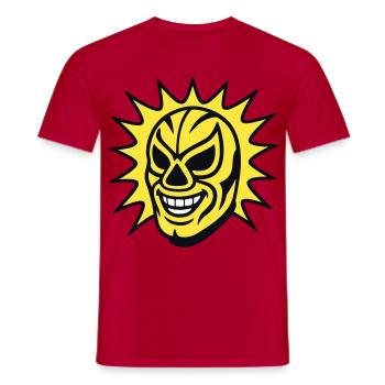 Mexican Mask / Lucha Libre - Männer T-Shirt - Rot - Vorne - AI Model Male 178 dark (178cm)